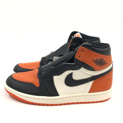 【中古品】【メンズ/レディース】 NIKE ナイキ AIR JORDAN 1 RETRO HIGH OG DZ5485-008 エアジョーダン1 レトロ ハイ OG スニーカー シューズ 靴 160-260617-hn-03-fur サイズ：25.5cm US7.5 カラー：ブラック/セイル/スターフィッシュ 万代Net店
