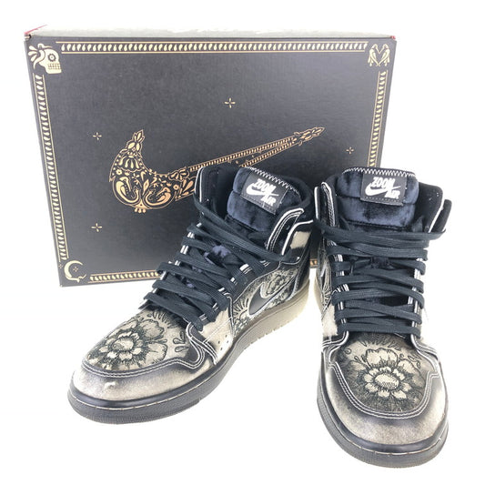 【中古品】【メンズ】 NIKE ナイキ FQ8155-010/AIR JORDAN １ HIGH ZOOM CMFT ２ DIA DE MUERTOS 160-250303-NS-4-iwa サイズ：27 カラー：ブラック 万代Net店