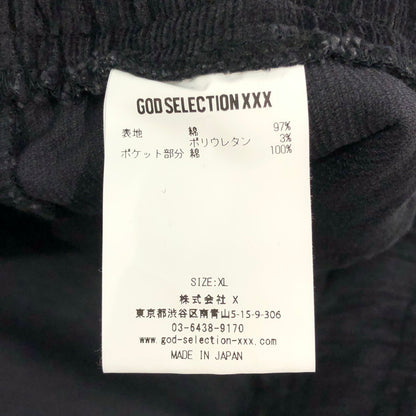 【中古美品】 GOD SELECTION XXX GX-S24-SP-05 ハーフパンツ BLACK ブラック 黒 153-260409-SY-01-iwa サイズ：XL 万代Net店