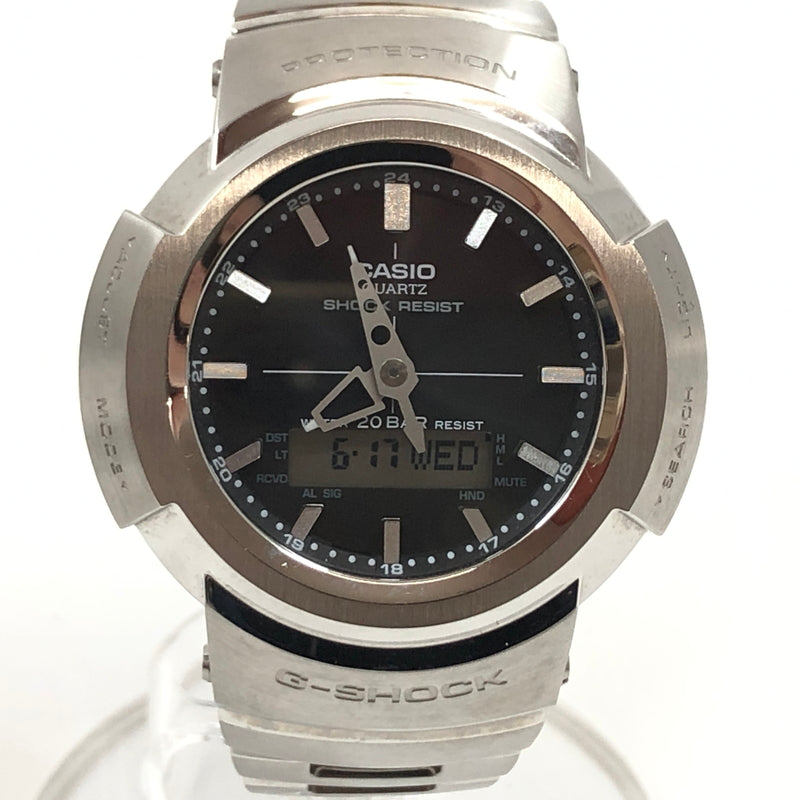 【中古品】【メンズ】 G-SHOCK ジーショック FULL METAL ANALOG-DIGITAL WATCH AWM-500D-1ADR フルメタル アナログデジタル 腕時計 196-260617-hn-05-fur カラー：シルバー/ブラック 万代Net店