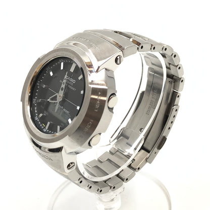 【中古品】【メンズ】 G-SHOCK ジーショック FULL METAL ANALOG-DIGITAL WATCH AWM-500D-1ADR フルメタル アナログデジタル 腕時計 196-260617-hn-05-fur カラー：シルバー/ブラック 万代Net店