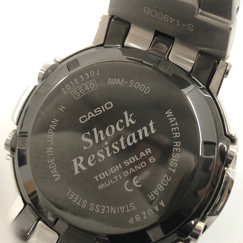 【中古品】【メンズ】 G-SHOCK ジーショック FULL METAL ANALOG-DIGITAL WATCH AWM-500D-1ADR フルメタル アナログデジタル 腕時計 196-260617-hn-05-fur カラー：シルバー/ブラック 万代Net店