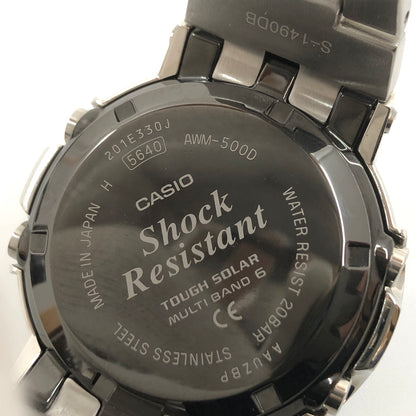 【中古品】【メンズ】 G-SHOCK ジーショック FULL METAL ANALOG-DIGITAL WATCH AWM-500D-1ADR フルメタル アナログデジタル 腕時計 196-260617-hn-05-fur カラー：シルバー/ブラック 万代Net店