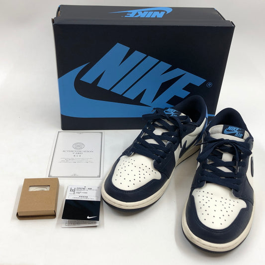 【中古品】【メンズ】 NIKE ナイキ AIR JORDAN 1 RETRO LOW OG "OBSIDIAN" CZ0790-400 エアジョーダン1 レトロ ロー OG オブシディアン スニーカー シューズ 靴 160-260905-hn-03-fur サイズ：27.0cm US9 カラー：ホワイト/ブルー/ブラック 万代Net店