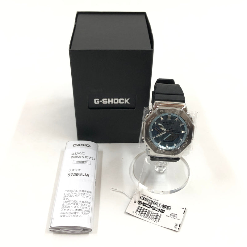 【中古美品】【メンズ】 G-SHOCK ジーショック 2100 SERIES ANALOG-DIGITAL WATCH GBM-2100A-1A2JF アナログデジタル 腕時計 196-260617-hn-07-fur カラー：ブラック/シルバー 万代Net店
