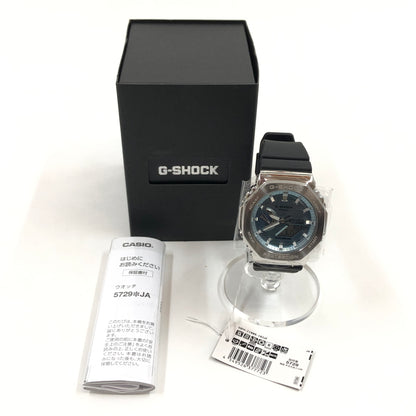 【中古美品】【メンズ】 G-SHOCK ジーショック 2100 SERIES ANALOG-DIGITAL WATCH GBM-2100A-1A2JF アナログデジタル 腕時計 196-260617-hn-07-fur カラー：ブラック/シルバー 万代Net店