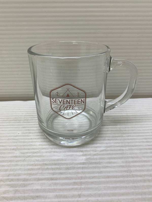 【中古美品】 SEVENTEEN CAFE 2022 ～WINTER CAMPING～ ガラスマグ(CLEAR) カード 087-250704-AS-8-min 万代Net店