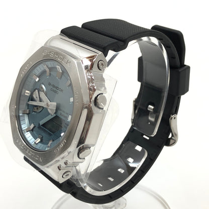 【中古美品】【メンズ】 G-SHOCK ジーショック 2100 SERIES ANALOG-DIGITAL WATCH GBM-2100A-1A2JF アナログデジタル 腕時計 196-260617-hn-07-fur カラー：ブラック/シルバー 万代Net店