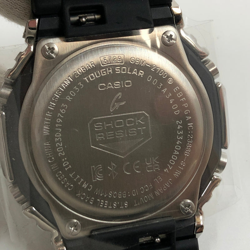 【中古美品】【メンズ】 G-SHOCK ジーショック 2100 SERIES ANALOG-DIGITAL WATCH GBM-2100A-1A2JF アナログデジタル 腕時計 196-260617-hn-07-fur カラー：ブラック/シルバー 万代Net店