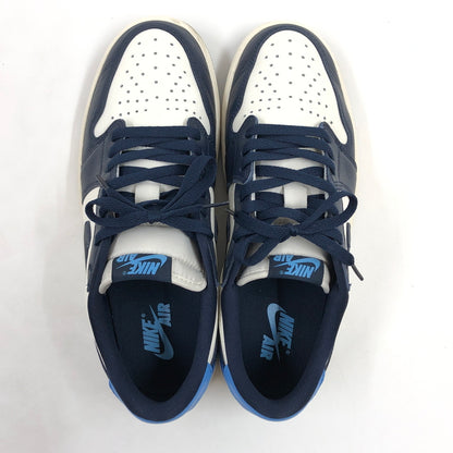 【中古品】【メンズ】 NIKE ナイキ AIR JORDAN 1 RETRO LOW OG "OBSIDIAN" CZ0790-400 エアジョーダン1 レトロ ロー OG オブシディアン スニーカー シューズ 靴 160-260905-hn-03-fur サイズ：27.0cm US9 カラー：ホワイト/ブルー/ブラック 万代Net店