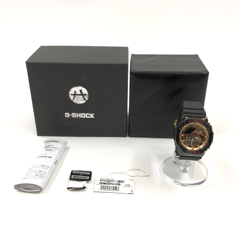 【中古美品】【メンズ】 G-SHOCK ジーショック × 八村塁 ANALOG-DIGITAL WATCH GBM-2100RH-1AJR アナログデジタル 腕時計 196-260617-hn-08-fur カラー：ブラック/ゴールド 万代Net店