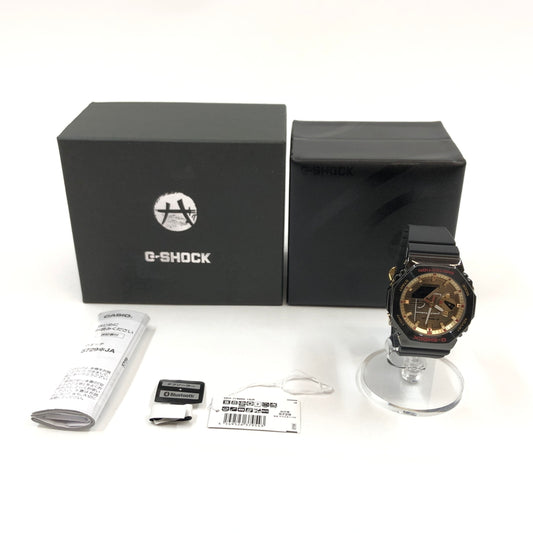 【中古美品】【メンズ】 G-SHOCK ジーショック × 八村塁 ANALOG-DIGITAL WATCH GBM-2100RH-1AJR アナログデジタル 腕時計 196-260617-hn-08-fur カラー：ブラック/ゴールド 万代Net店