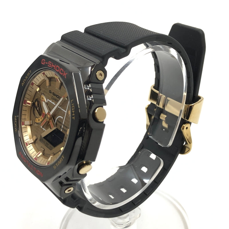 【中古美品】【メンズ】 G-SHOCK ジーショック × 八村塁 ANALOG-DIGITAL WATCH GBM-2100RH-1AJR アナログデジタル 腕時計 196-260617-hn-08-fur カラー：ブラック/ゴールド 万代Net店