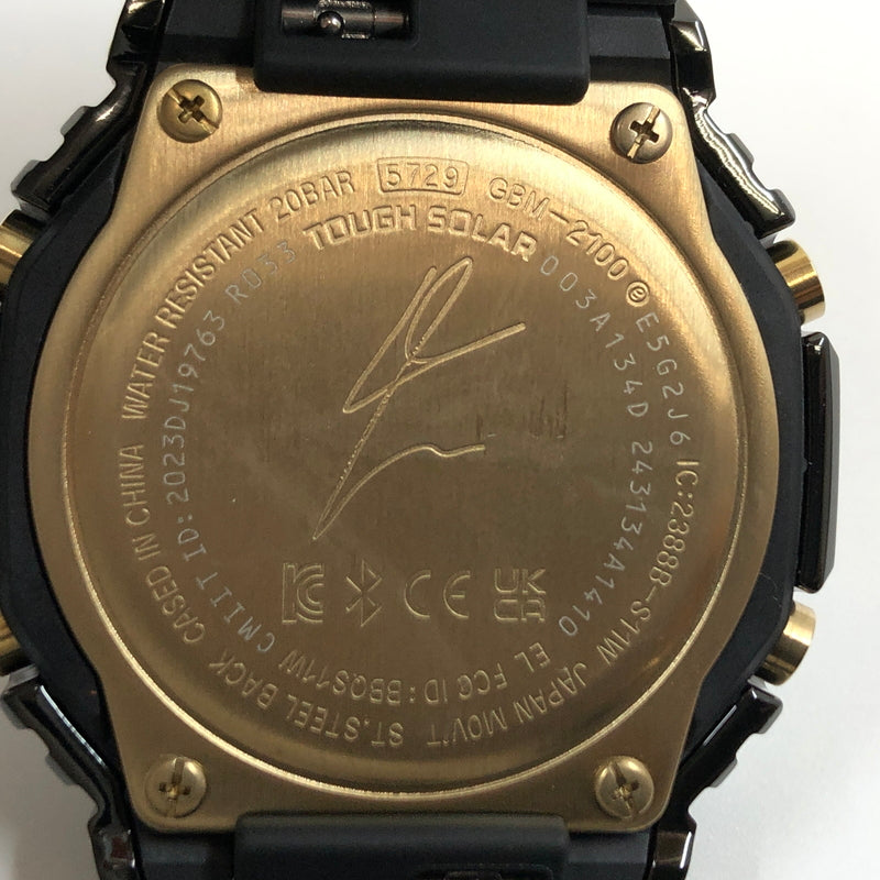 【中古美品】【メンズ】 G-SHOCK ジーショック × 八村塁 ANALOG-DIGITAL WATCH GBM-2100RH-1AJR アナログデジタル 腕時計 196-260617-hn-08-fur カラー：ブラック/ゴールド 万代Net店