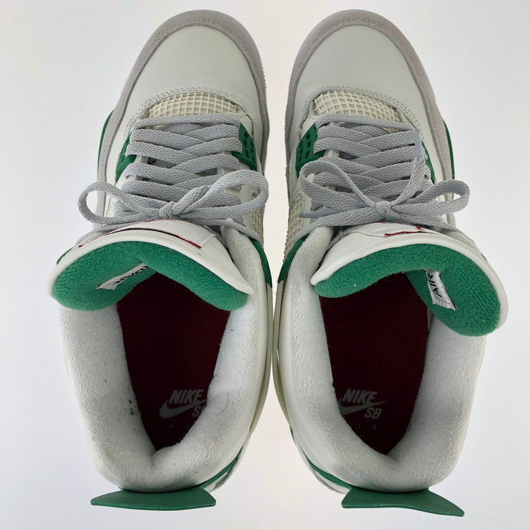 【中古品】【メンズ】 NIKE ナイキ DR5415-103/SB × AIR JORDAN ４ PINE GREEN 160-250303-NS-6-iwa サイズ：27 カラー：ホワイト パイングリーン 万代Net店