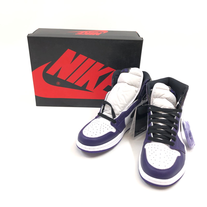 【中古美品】【メンズ】 NIKE ナイキ AIR JORDAN 1 RETRO HIGH OG 555088-500 エアジョーダン1 レトロ ハイ OG スニーカー シューズ 靴 160-260618-hn-02-fur サイズ：27.0cm US9 カラー：パープル/ホワイト/ブラック 万代Net店