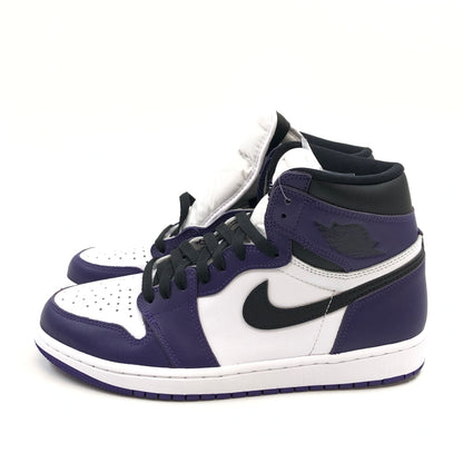 【中古美品】【メンズ】 NIKE ナイキ AIR JORDAN 1 RETRO HIGH OG 555088-500 エアジョーダン1 レトロ ハイ OG スニーカー シューズ 靴 160-260618-hn-02-fur サイズ：27.0cm US9 カラー：パープル/ホワイト/ブラック 万代Net店