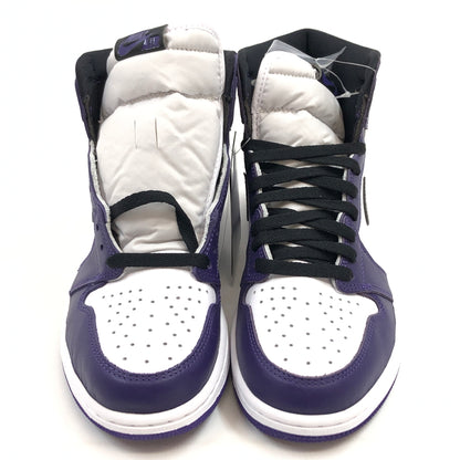 【中古美品】【メンズ】 NIKE ナイキ AIR JORDAN 1 RETRO HIGH OG 555088-500 エアジョーダン1 レトロ ハイ OG スニーカー シューズ 靴 160-260618-hn-02-fur サイズ：27.0cm US9 カラー：パープル/ホワイト/ブラック 万代Net店