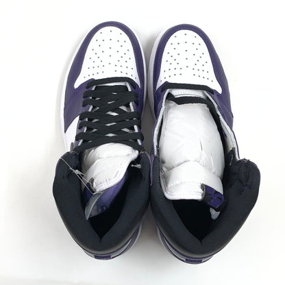 【中古美品】【メンズ】 NIKE ナイキ AIR JORDAN 1 RETRO HIGH OG 555088-500 エアジョーダン1 レトロ ハイ OG スニーカー シューズ 靴 160-260618-hn-02-fur サイズ：27.0cm US9 カラー：パープル/ホワイト/ブラック 万代Net店