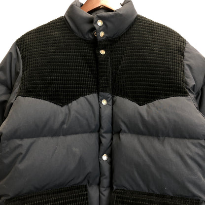 【中古品】【メンズ】 A BATHING APE アベイシングエイプ ELBOW PATCH SWITCHING WESTERN DOWN JACKET エルボー パッチ スイッチング ウエスタン ダウン ジャケット アウター 142-260624-cs-19-izu サイズ：L カラー：ブラック 万代Net店