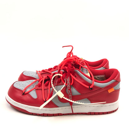 【中古品】【メンズ】 NIKE ナイキ × OFF-WHITE オフホワイト DUNK LOW CT0856-600 ダンク ロー スニーカー シューズ 靴 160-260618-hn-03-fur サイズ：28.5cm US10.5 カラー：ユニバーシティレッド/ウルフグレー 万代Net店