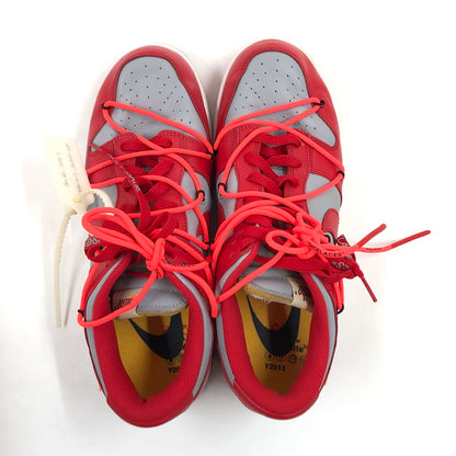 【中古品】【メンズ】 NIKE ナイキ × OFF-WHITE オフホワイト DUNK LOW CT0856-600 ダンク ロー スニーカー シューズ 靴 160-260618-hn-03-fur サイズ：28.5cm US10.5 カラー：ユニバーシティレッド/ウルフグレー 万代Net店