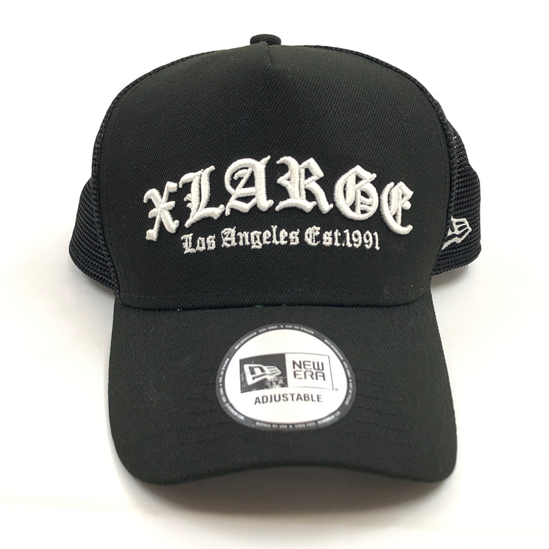 【中古品】【メンズ/レディース】 NEWERA ニューエラ × XLARGE エクストララージ BACK MESH BB CAP バックメッシュ ベースボールキャップ 帽子 185-260905-hn-09-fur サイズ：F カラー：ブラック 万代Net店