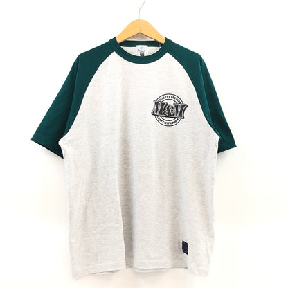 【中古美品】【メンズ】 M＆M エムアンドエム RAGLAN S/S TEE ラグラン 半袖Tシャツ トップス 147-260906-hn-02-fur サイズ：XL カラー：グレー/グリーン 万代Net店