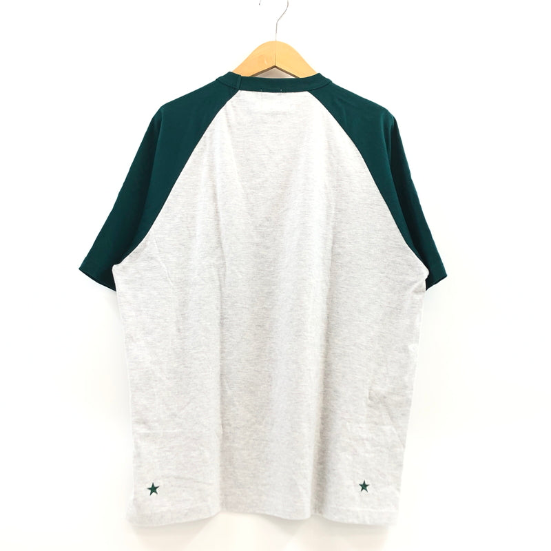 【中古美品】【メンズ】 M＆M エムアンドエム RAGLAN S/S TEE ラグラン 半袖Tシャツ トップス 147-260906-hn-02-fur サイズ：XL カラー：グレー/グリーン 万代Net店