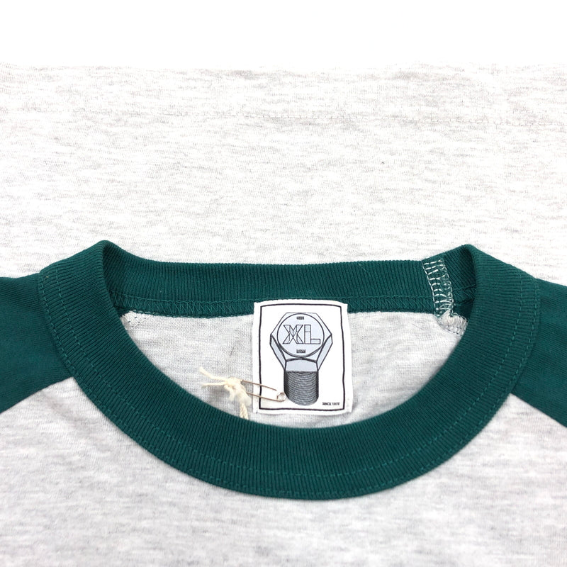 【中古美品】【メンズ】 M＆M エムアンドエム RAGLAN S/S TEE ラグラン 半袖Tシャツ トップス 147-260906-hn-02-fur サイズ：XL カラー：グレー/グリーン 万代Net店