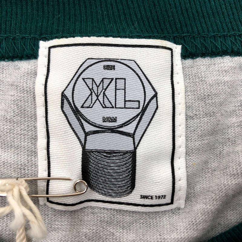 【中古美品】【メンズ】 M＆M エムアンドエム RAGLAN S/S TEE ラグラン 半袖Tシャツ トップス 147-260906-hn-02-fur サイズ：XL カラー：グレー/グリーン 万代Net店