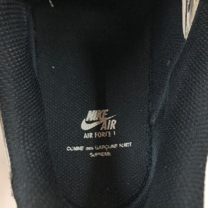 【現状渡し品】【メンズ】 SUPREME シュプリーム × NIKE ナイキ × COMME DES GARCONS SHIRT コムデギャルソンシャツ AIR FORCE1 LOW AR7623-001 エアフォース1 ロー 149-260618-hn-06-fur サイズ：27.0cm US9 カラー：ブラック/ホワイト 万代Net店