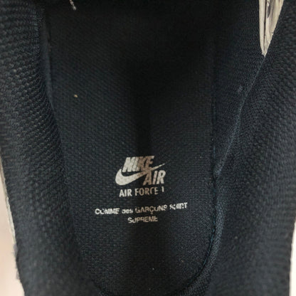 【現状渡し品】【メンズ】 SUPREME シュプリーム × NIKE ナイキ × COMME DES GARCONS SHIRT コムデギャルソンシャツ AIR FORCE1 LOW AR7623-001 エアフォース1 ロー 149-260618-hn-06-fur サイズ：27.0cm US9 カラー：ブラック/ホワイト 万代Net店
