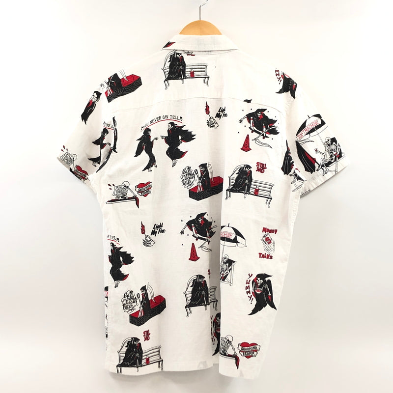 【中古品】【メンズ】 THE SOFT MACHINE ソフトマシーン 19SS CLOAK CAPES S/S SHIRTS 半袖シャツ カジュアルシャツ トップス 142-260618-hn-07-fur サイズ：L カラー：ホワイト 万代Net店