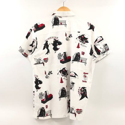 【中古品】【メンズ】 THE SOFT MACHINE ソフトマシーン 19SS CLOAK CAPES S/S SHIRTS 半袖シャツ カジュアルシャツ トップス 142-260618-hn-07-fur サイズ：L カラー：ホワイト 万代Net店