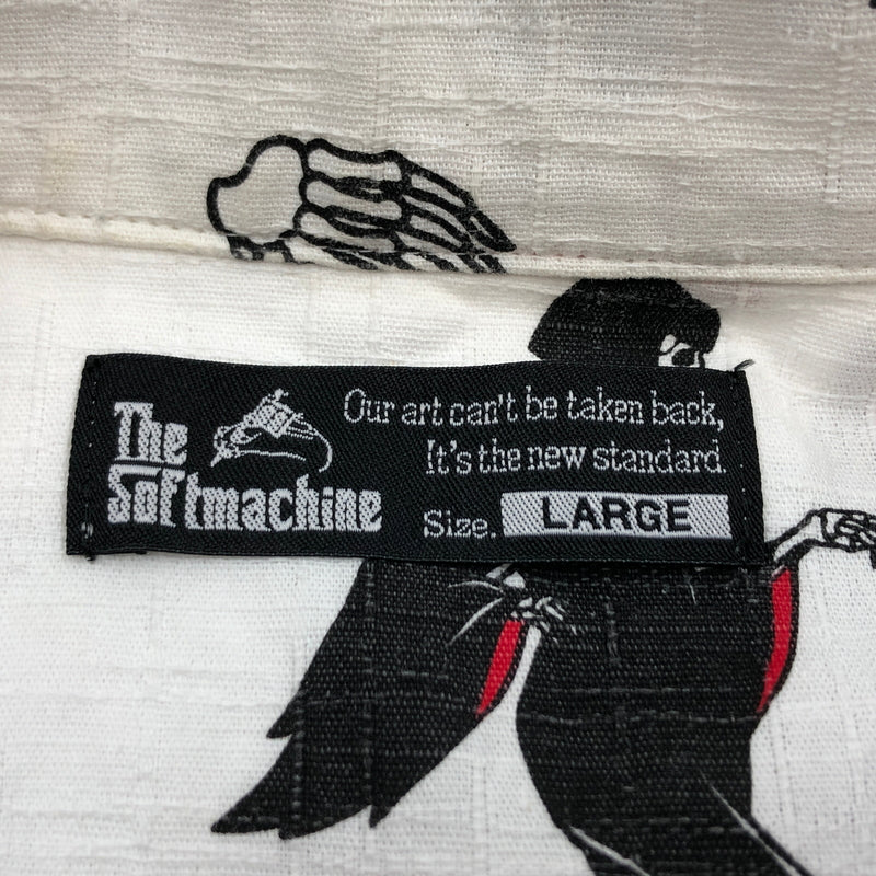 【中古品】【メンズ】 THE SOFT MACHINE ソフトマシーン 19SS CLOAK CAPES S/S SHIRTS 半袖シャツ カジュアルシャツ トップス 142-260618-hn-07-fur サイズ：L カラー：ホワイト 万代Net店