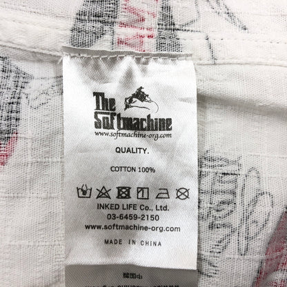 【中古品】【メンズ】 THE SOFT MACHINE ソフトマシーン 19SS CLOAK CAPES S/S SHIRTS 半袖シャツ カジュアルシャツ トップス 142-260618-hn-07-fur サイズ：L カラー：ホワイト 万代Net店