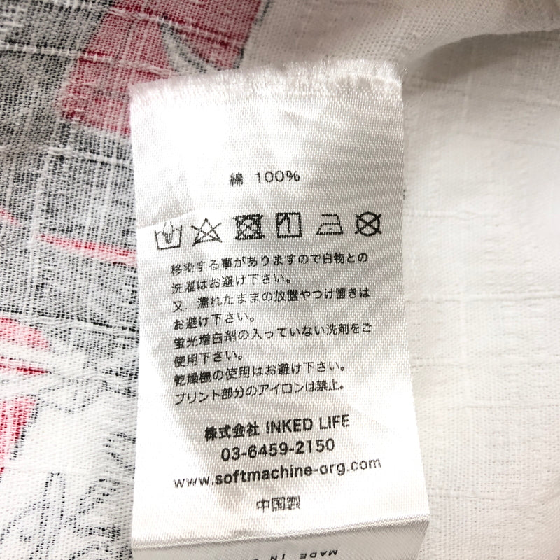 【中古品】【メンズ】 THE SOFT MACHINE ソフトマシーン 19SS CLOAK CAPES S/S SHIRTS 半袖シャツ カジュアルシャツ トップス 142-260618-hn-07-fur サイズ：L カラー：ホワイト 万代Net店