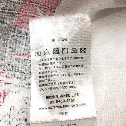 【中古品】【メンズ】 THE SOFT MACHINE ソフトマシーン 19SS CLOAK CAPES S/S SHIRTS 半袖シャツ カジュアルシャツ トップス 142-260618-hn-07-fur サイズ：L カラー：ホワイト 万代Net店