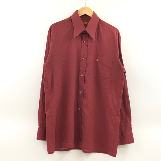 【中古品】【メンズ】 GOLDEN STYLE ゴールデンスタイル 70S L/S SHIRT 長袖シャツ カジュアルシャツ トップス 146-260618-hn-08-fur サイズ：不明 カラー：レッド系 万代Net店