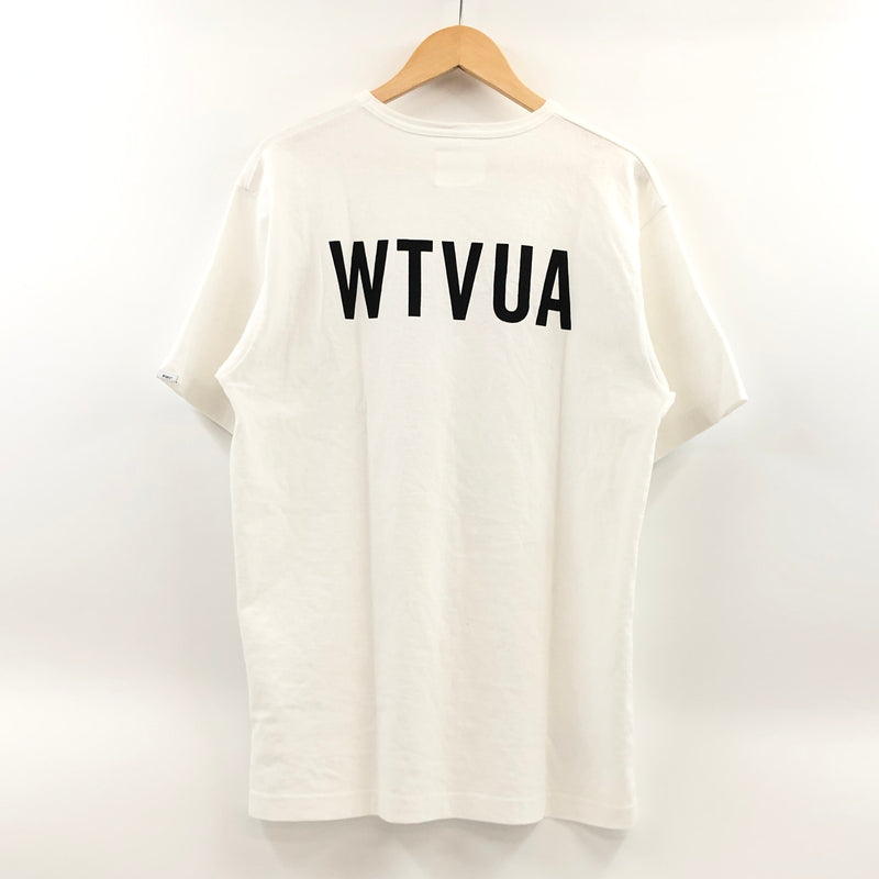 【中古品】【メンズ】 WTAPS ダブルタップス 21SS BANNER S/S COTTON 211ATDT-CSM15 バナー 半袖 コットン Tシャツ トップス 144-260906-hn-05-fur サイズ：01 カラー：ホワイト 万代Net店