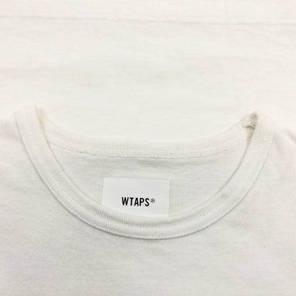 【中古品】【メンズ】 WTAPS ダブルタップス 21SS BANNER S/S COTTON 211ATDT-CSM15 バナー 半袖 コットン Tシャツ トップス 144-260906-hn-05-fur サイズ：01 カラー：ホワイト 万代Net店