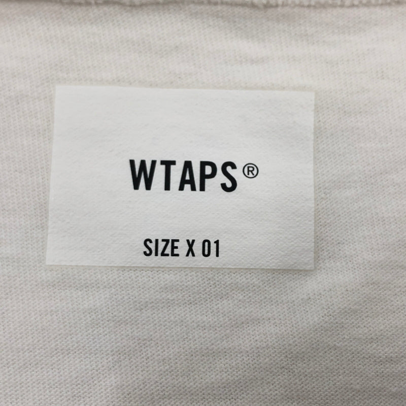 【中古品】【メンズ】 WTAPS ダブルタップス 21SS BANNER S/S COTTON 211ATDT-CSM15 バナー 半袖 コットン Tシャツ トップス 144-260906-hn-05-fur サイズ：01 カラー：ホワイト 万代Net店
