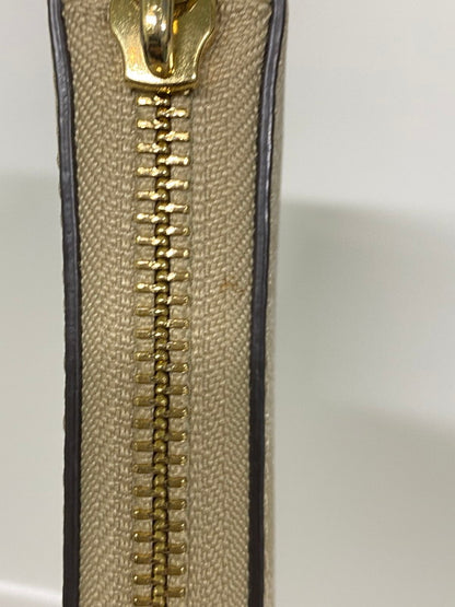 【中古品】【レディース】 COACH コーチ F39673 シグネチャー L字ファスナー 長財布 財布 181-261027-jt-01-min カラー：ベージュ 万代Net店