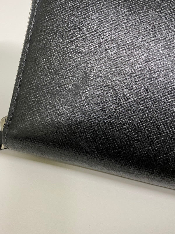 【中古品】【レディース】 JIMMY CHOO ジミーチュウ ラウンドファスナー 財布 長財布 181-261027-jt-02-min カラー：ブラック 万代Net店