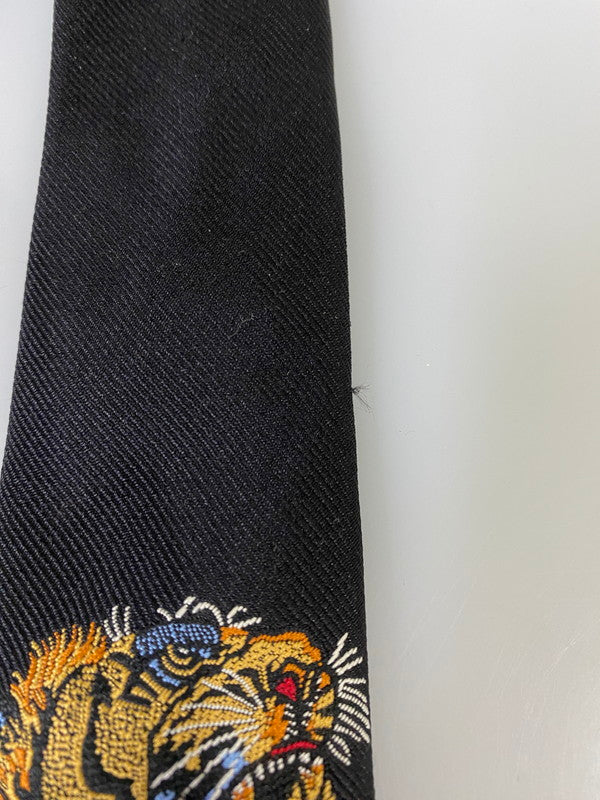 【中古品】【メンズ】 GUCCI グッチ TIGER NECKTIE タイガー ネクタイ 182-261027-jt-05-min カラー：ブラック 万代Net店