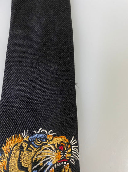 【中古品】【メンズ】 GUCCI グッチ TIGER NECKTIE タイガー ネクタイ 182-261027-jt-05-min カラー：ブラック 万代Net店