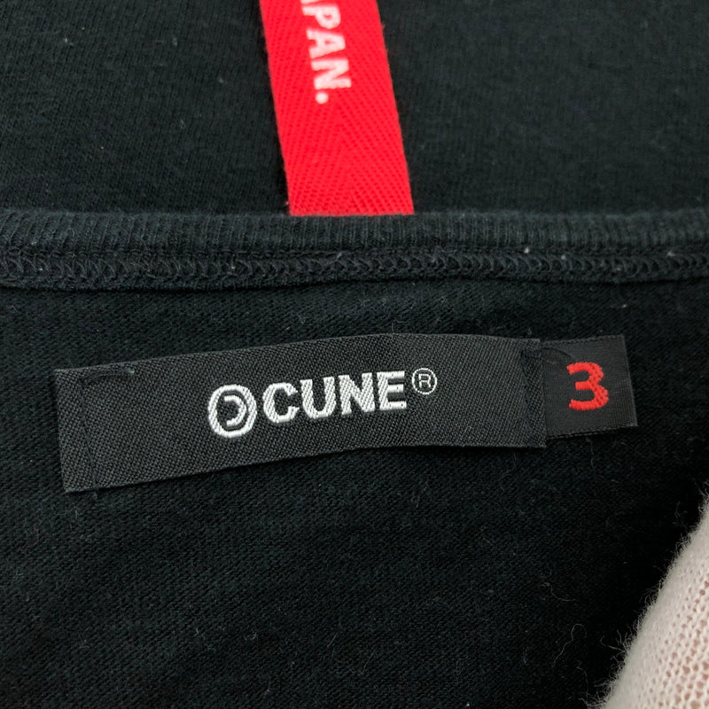 【中古品】【メンズ】 CUNE キューン S/S PRINT TEE FG10HD231C 3周年記念 半袖 プリント Tシャツ トップス 140-260906-hn-06-fur サイズ：3 カラー：ブラック 万代Net店