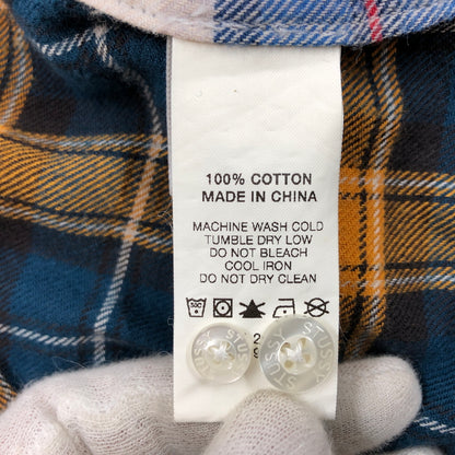 【中古品】【メンズ】 STUSSY ステューシー MIXED PLAID L/S SHIRT 111884 ミックスド プレイド 長袖シャツ ネルシャツ トップス 142-260618-hn-09-fur サイズ：L カラー：マルチカラー 万代Net店