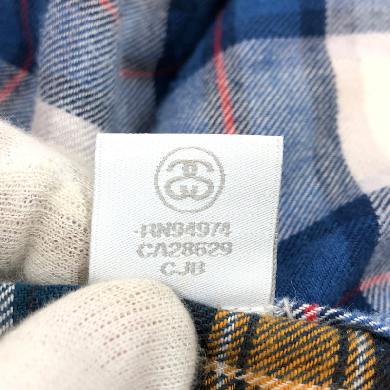 【中古品】【メンズ】 STUSSY ステューシー MIXED PLAID L/S SHIRT 111884 ミックスド プレイド 長袖シャツ ネルシャツ トップス 142-260618-hn-09-fur サイズ：L カラー：マルチカラー 万代Net店